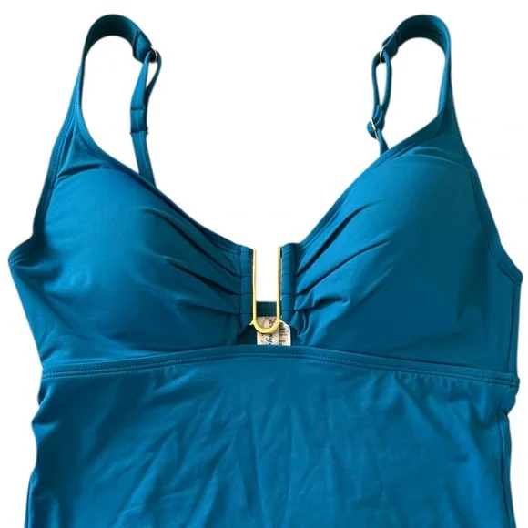 Tommy Bahama Pearl U-Front Tankini Top - Picture 5 of 10